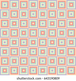 Seamless vector decorative geometric pattern. ethnic endless background with ornamental decorative elements with traditional etnic motives, tribal geometric figures. Print for wrapping, background