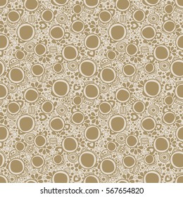 Seamless vector decorative hand drawn pattern. ethnic endless background with ornamental decorative elements with traditional etnic motives, tribal geometric figures. Print for wrapping, background