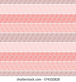 Seamless vector decorative hand drawn pattern. ethnic endless background with ornamental decorative elements with traditional etnic motives, tribal geometric figures. Print for wrapping, background.