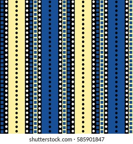 Seamless vector decorative hand drawn pattern. ethnic endless background with ornamental decorative elements with traditional etnic motives, tribal geometric figures. Print for wrapping, background