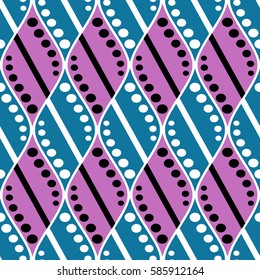 Seamless vector decorative hand drawn pattern. ethnic endless background with ornamental decorative elements with traditional etnic motives, tribal geometric figures. Print for wrapping, background