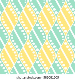 Seamless vector decorative hand drawn pattern. ethnic endless background with ornamental decorative elements with traditional etnic motives, tribal geometric figures. Print for wrapping, background