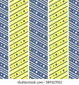 Seamless vector decorative hand drawn pattern. ethnic endless background with ornamental decorative elements with traditional etnic motives, tribal geometric figures. Print for wrapping, background
