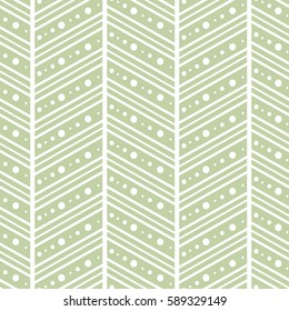 Seamless vector decorative hand drawn pattern. ethnic endless background with ornamental decorative elements with traditional etnic motives, tribal geometric figures. Print for wrapping, background