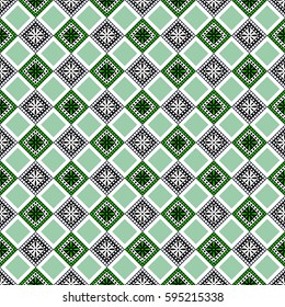 Seamless vector decorative hand drawn pattern. ethnic endless background with ornamental decorative elements with traditional etnic motives, tribal geometric figures. Print for wrapping, background