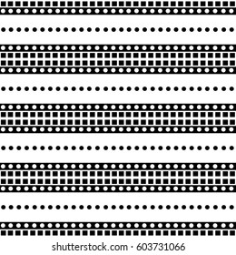 Seamless vector decorative hand drawn pattern. ethnic endless background with ornamental decorative elements with traditional etnic motives, tribal geometric figures. Print for wrapping, background