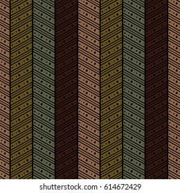 Seamless vector decorative hand drawn pattern. ethnic endless background with ornamental decorative elements with traditional etnic motives, tribal geometric figures. Print for wrapping, background.