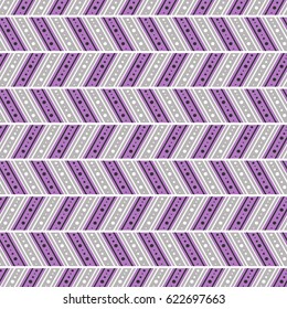 Seamless vector decorative hand drawn pattern. ethnic endless background with ornamental decorative elements with traditional etnic motives, tribal geometric figures. Print for wrapping, background