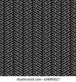 Seamless vector decorative hand drawn pattern. ethnic endless background with ornamental decorative elements with traditional etnic motives, tribal geometric figures. Print for wrapping, background