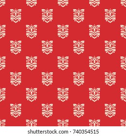 Seamless vector decorative pattern with abstract ornament. Background for printing on paper, wallpaper, covers, textiles, fabrics, for decoration, decoupage, scrapbooking and other