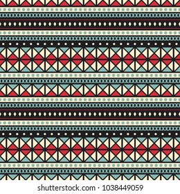 Seamless vector decorative pattern with ethnic ornament. Background for printing on paper, wallpaper, covers, textiles, fabrics, for decoration, decoupage, scrapbooking and other