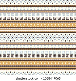 Seamless vector decorative pattern with ethnic ornament. Background for printing on paper, wallpaper, covers, textiles, fabrics, for decoration, decoupage, scrapbooking and other