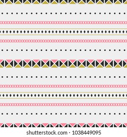 Seamless vector decorative pattern with ethnic ornament. Background for printing on paper, wallpaper, covers, textiles, fabrics, for decoration, decoupage, scrapbooking and other