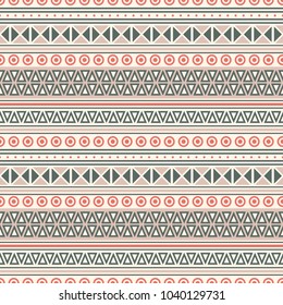 Seamless vector decorative pattern with ethnic ornament. Background for printing on paper, wallpaper, covers, textiles, fabrics, for decoration, decoupage, scrapbooking and other