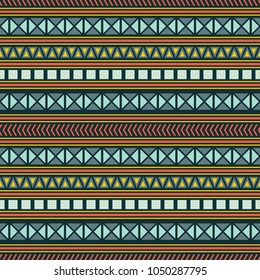 Seamless vector decorative pattern with ethnic ornament. Background for printing on paper, wallpaper, covers, textiles, fabrics, for decoration, decoupage, scrapbooking and other