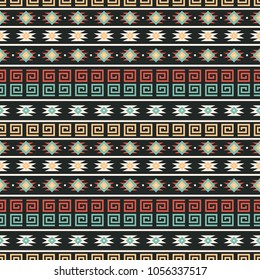 Seamless vector decorative pattern with ethnic ornament. Background for printing on paper, wallpaper, covers, textiles, fabrics, for decoration, decoupage, scrapbooking and other