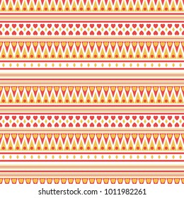 Seamless vector decorative pattern with geometric ornaments. Ethnic background for printing on paper, wallpaper, covers, textiles, fabrics, for decoration, decoupage, scrapbooking and other 