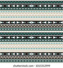 Seamless vector decorative pattern with geometric ornaments. Ethnic background for printing on paper, wallpaper, covers, textiles, fabrics, for decoration, decoupage, scrapbooking and other 
