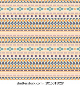 Seamless vector decorative pattern with geometric ornaments. Ethnic background for printing on paper, wallpaper, covers, textiles, fabrics, for decoration, decoupage, scrapbooking and other 