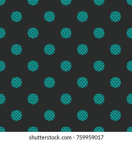 Seamless vector decorative pattern with geometric ornaments. Background for printing on paper, wallpaper, covers, textiles, fabrics, for decoration, decoupage, scrapbooking and other