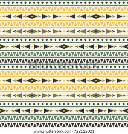 Seamless Vector Decorative Pattern Geometric Ornaments Stock