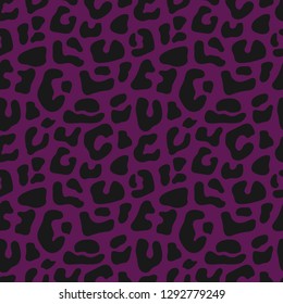 Seamless vector decorative pattern with leopard print. Background for printing on paper, wallpaper, covers, textiles, fabrics, for decoration, decoupage, scrapbooking and other