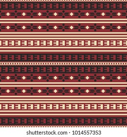Seamless vector decorative pattern with ornament. Ethnic background for printing on paper, wallpaper, covers, textiles, fabrics, for decoration, decoupage, scrapbooking and other