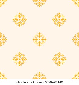 Seamless vector decorative pattern with ornament. Background for printing on paper, wallpaper, covers, textiles, fabrics, for decoration, decoupage, scrapbooking and other