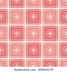 Seamless vector decorative pattern with ornament. Background for printing on paper, wallpaper, covers, textiles, fabrics, for decoration, decoupage, scrapbooking and other