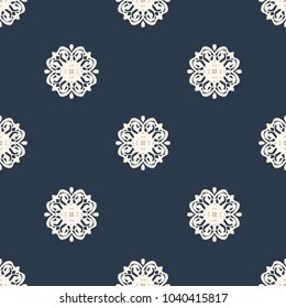 Seamless vector decorative pattern with ornament. Background for printing on paper, wallpaper, covers, textiles, fabrics, for decoration, decoupage, scrapbooking and other