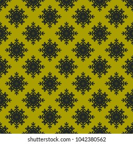 Seamless vector decorative pattern with ornament. Background for printing on paper, wallpaper, covers, textiles, fabrics, for decoration, decoupage, scrapbooking and other