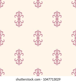Seamless vector decorative pattern with ornament. Background for printing on paper, wallpaper, covers, textiles, fabrics, for decoration, decoupage, scrapbooking and other