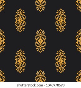 Seamless vector decorative pattern with ornament. Background for printing on paper, wallpaper, covers, textiles, fabrics, for decoration, decoupage, scrapbooking and other