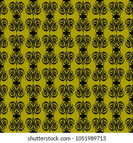 Seamless vector decorative pattern with ornament. Background for printing on paper, wallpaper, covers, textiles, fabrics, for decoration, decoupage, scrapbooking and other