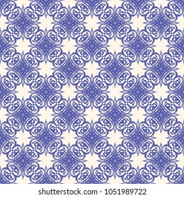 Seamless vector decorative pattern with ornament. Background for printing on paper, wallpaper, covers, textiles, fabrics, for decoration, decoupage, scrapbooking and other