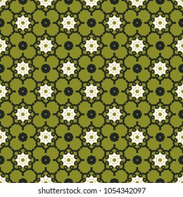 Seamless vector decorative pattern with ornament. Background for printing on paper, wallpaper, covers, textiles, fabrics, for decoration, decoupage, scrapbooking and other