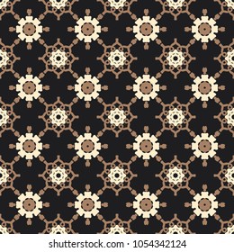 Seamless vector decorative pattern with ornament. Background for printing on paper, wallpaper, covers, textiles, fabrics, for decoration, decoupage, scrapbooking and other