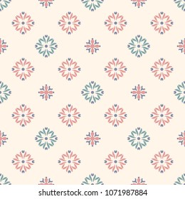 Seamless vector decorative pattern with ornament. Background for printing on paper, wallpaper, covers, textiles, fabrics, for decoration, decoupage, scrapbooking and other