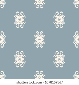 Seamless vector decorative pattern with ornament. Background for printing on paper, wallpaper, covers, textiles, fabrics, for decoration, decoupage, scrapbooking and other