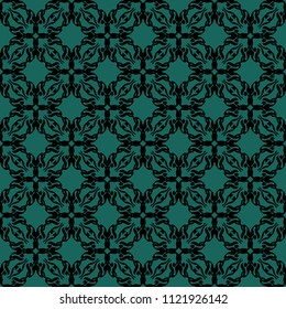 Seamless vector decorative pattern with ornament. Background for printing on paper, wallpaper, covers, textiles, fabrics, for decoration, decoupage, scrapbooking and other