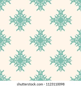 Seamless vector decorative pattern with ornament. Background for printing on paper, wallpaper, covers, textiles, fabrics, for decoration, decoupage, scrapbooking and other