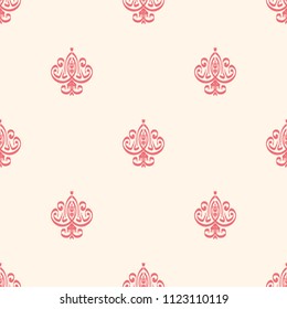 Seamless vector decorative pattern with ornament. Background for printing on paper, wallpaper, covers, textiles, fabrics, for decoration, decoupage, scrapbooking and other