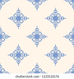 Seamless vector decorative pattern with ornament. Background for printing on paper, wallpaper, covers, textiles, fabrics, for decoration, decoupage, scrapbooking and other