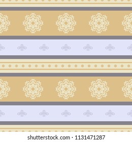 Seamless vector decorative pattern with ornament. Background for printing on paper, wallpaper, covers, textiles, fabrics, for decoration, decoupage, scrapbooking and other