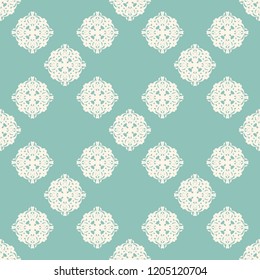 Seamless vector decorative pattern with ornament. Background for printing on paper, wallpaper, covers, textiles, fabrics, for decoration, decoupage, scrapbooking and other