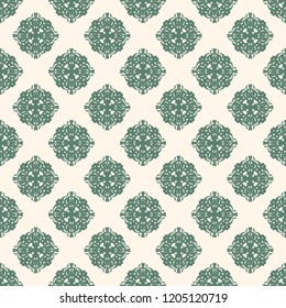 Seamless vector decorative pattern with ornament. Background for printing on paper, wallpaper, covers, textiles, fabrics, for decoration, decoupage, scrapbooking and other
