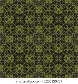 Seamless vector decorative pattern with ornament. Background for printing on paper, wallpaper, covers, textiles, fabrics, for decoration, decoupage, scrapbooking and other