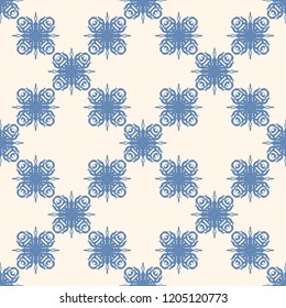 Seamless vector decorative pattern with ornament. Background for printing on paper, wallpaper, covers, textiles, fabrics, for decoration, decoupage, scrapbooking and other