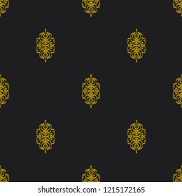 Seamless vector decorative pattern with ornament. Background for printing on paper, wallpaper, covers, textiles, fabrics, for decoration, decoupage, scrapbooking and other
