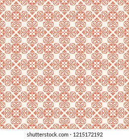 Seamless vector decorative pattern with ornament. Background for printing on paper, wallpaper, covers, textiles, fabrics, for decoration, decoupage, scrapbooking and other

